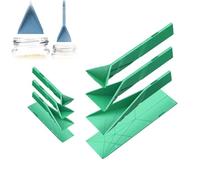 Polygons Flat 3-in-1 Measuring Spoons, Polygons Measuring Spoon, Magnetic Measuring Spoons Set, Polygon Flat Folding Measuring Spoon (Green,2Pcs)