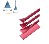 Polygons Flat 3-in-1 Measuring Spoons, Polygons Measuring Spoon, Magnetic Measuring Spoons Set, Polygon Flat Folding Measuring Spoon (Red,1Pcs)