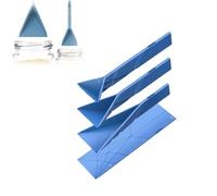 Polygons Flat 3-in-1 Measuring Spoons, Polygons Measuring Spoon, Magnetic Measuring Spoons Set, Polygon Flat Folding Measuring Spoon (Blue,1Pcs)