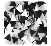 Polygons Mosaic Tiles Arts， Square Mirror Self Adhesive Glass Mosaic Tiles Multicolor 1 cm 50g(Color 12)