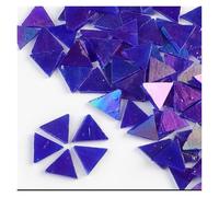 Polygons Mosaic Tiles Arts， Square Mirror Self Adhesive Glass Mosaic Tiles Multicolor 1 cm 50g(Color 16)