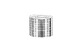 Polygons Mosaic Tiles Arts， Square Multicolor Glass Mirror Mosaic Tiles Self-Adhesive Sticker for DIY Wall Decoration(Silver)