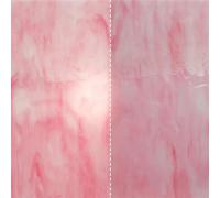 Polygons Mosaic Tiles Arts， Square Self Adhesive Glass Mosaic Tiles Multicolor 10x10cm DIY Materials(Middle Pink)