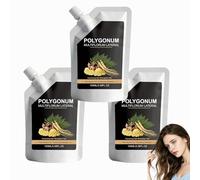 Polygonum Leaf Ginseng Hairs Thickening Shampoo,Thick Foam Mild Formulated Daily Hairs Cleansing Shampoos, Ginseng Deep Cleansing & Oil Control Hair Shampoo, for Weak Thinning-Looking Hair. (3PCS)