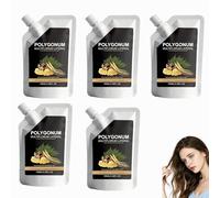 Polygonum Leaf Ginseng Hairs Thickening Shampoo,Thick Foam Mild Formulated Daily Hairs Cleansing Shampoos, Ginseng Deep Cleansing & Oil Control Hair Shampoo, for Weak Thinning-Looking Hair. (5PCS)