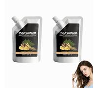 Polygonum Leaf Ginseng Hairs Thickening Shampoo,Thick Foam Mild Formulated Daily Hairs Cleansing Shampoos, Ginseng Deep Cleansing & Oil Control Hair Shampoo, for Weak Thinning-Looking Hair. (2PCS)