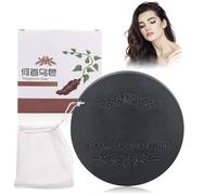 Polygonum Multiflorum Shampoo Soap, Natural Grey Hair Coverage Shampoos Bar, Black Soaps for Hairs Darkening Stop Loss, Natural Herbal Ingredients, Hair Soap Bar Shampoo for Gray Hairs