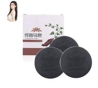 Polygonum Multiflorum Shampoos Bar,Black Hair Shampoo Soap Bar,Grey Reducing Shampoo Men and Women,Natural Darkening Soap for Gray Hairs,Promotes Hair Growth and Prevents Loss (3PC)