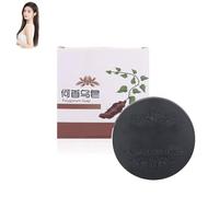 Polygonum Multiflorum Shampoos Bar,Black Hair Shampoo Soap Bar,Grey Reducing Shampoo Men and Women,Natural Darkening Soap for Gray Hairs,Promotes Hair Growth and Prevents Loss (1PC)