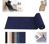 Polygriffe Polymers for Cat Scratching, Self-Adhesivet Scratch Mats Deterrent for Furniture, Trimmable Scratching Guard Pad, DIY Climbing Cats Scratch Protector (Navy,11.8 * 23.6in)