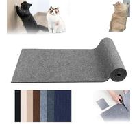 Polygriffe Polymers for Cat Scratching, Self-Adhesivet Scratch Mats Deterrent for Furniture, Trimmable Scratching Guard Pad, DIY Climbing Cats Scratch Protector (Gray,11.8 * 78.7in)