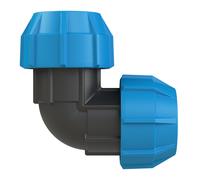 PolyGuard Plastic Elbow 32mm 90deg Black/Blue PGF40132