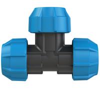 PolyGuard Plastic Equal Tee 25mm Black/Blue PGF40225