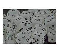 Polyhedral Dice: Frosted - Clear with Black (7) (US IMPORT)