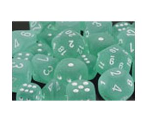 Polyhedral Dice: Frosted - Teal with White (7) (US IMPORT)