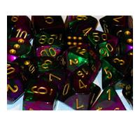 Gemini Poly 7 Set: Green-Purple/Gold Board Game - Brand New Sealed