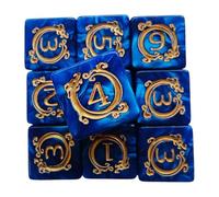 Polyhedral Dice - Mesmerizing Dragon Acrylic Set, Creative 10x Pieces Tabletop Elements, Decorative Desk Toy RPG Game Accessories, Fantasy Roleplaying Supply Adults Men Wome