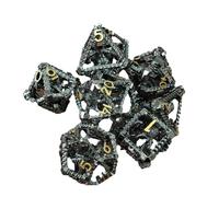 Polyhedral Dice Set: 7.9 Inch Steampunk Style Dice, Role Playing Accessories, Unique Role Playing Tools with Detailed Design | Creative Family Table Pair