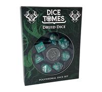 Polyhedral Dice Set - 8pcs Druid Dice Set for DnD, Pathfinder & Tabletop RPGs