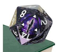 Polyhedral Dice Set - Eyeball Resin Cube, Cheese Pattern | Colourful Double-Sided RPG Pack for Tabletop Adventures Fantasy Campaigns Family Meeting Games Gift Give Classroom Learning