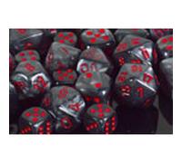 Polyhedral Dice: Velvet - Black with Red (7) (US IMPORT)