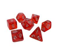 Polyhedral Dices Set Clear Multi-Sided Acrylic Dices Tiny Role Playing Table Game Dices Portable Small Decoration