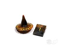 PolyHero Wizard d20 Wizard Hat and d2 Spellbook in Smoldering Ember