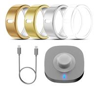 Polyjoy 4 Pack Cover & Charging Dock Compatible with Oura Ring Gen 3 Heritage/3 Horizon, Ideal Accessory for Oura Ring-Size 8