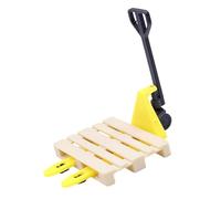 Polylactic Acid Construction Miniature Forklift Toy 1/12 Scale for Dollhouses Industrial Scene Collectible Detail Collectible