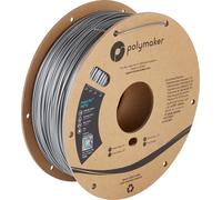 Polymaker 2.85mm PETG Filament 2.85mm, 1kg Strong PETG Silver Filament Cardboard Spool - PolyLite PETG 2.85mm Silver 3D Printer Filament, Print with Most 3D Printers Using 3D Filaments