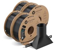 Polymaker ASA Filament Bundle 4KG Black*4, UV & Weather Resistant, 1.75mm | Outdoor Functional Parts, Durable, High Heat Resistant, Impact-Resistant, Reliable Layer Adhesion, 3D Printer Filament