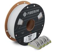 Polymaker Fiberon Light Grey PET-GF15 3D Printer Filament 1.75mm 1KG, 15% Glass Fiber Reinforced, High Strength & Heat Resistance, Ideal for Automotive, Industrial & Functional Parts, AMS Compatible