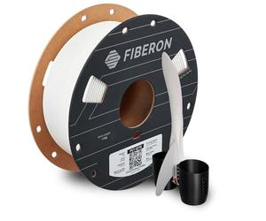 Polymaker Fiberon White PET-GF15 3D Printer Filament 1.75mm 1KG, 15% Glass Fiber Reinforced, High Strength & Heat Resistance, Ideal for Automotive, Industrial & Functional Parts, AMS Compatible