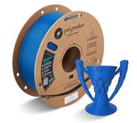 Polymaker HT-PLA Filament 1.75mm Blue, High Temp PLA for 3D Printing, Heat Stable Up to 130°C, Easy to Print, Works with Most FDM Printers, 1kg Spool