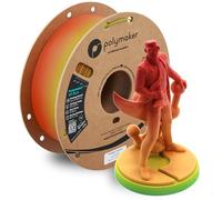 Polymaker HT-PLA Filament 1.75mm Gradient Tropical, High Temp PLA for 3D Printing, Heat Stable Up to 150°C, Easy to Print, Works with Most FDM Printers, 1kg Spool
