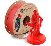 Polymaker HT-PLA Filament 1.75mm Red, High Temp PLA for 3D Printing, Heat Stable Up to 130°C, Easy to Print, Works with Most FDM Printers, 1kg Spool