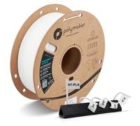 Polymaker HT-PLA Filament 1.75mm White, High Temp PLA for 3D Printing, Heat Stable Up to 130°C, Easy to Print, Works with Most FDM Printers, 1kg Spool