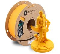 Polymaker HT-PLA Filament 1.75mm Yellow, High Temp PLA for 3D Printing, Heat Stable Up to 130°C, Easy to Print, Works with Most FDM Printers, 1kg Spool