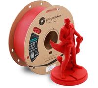 Polymaker HT-PLA-GF Filament 1.75mm Power Tool Red, High Temp PLA for 3D Printing, Heat Resistant to 130°C, Easy to Print, Easy to Anneal, Works with Most FDM Printers, 1kg Spool