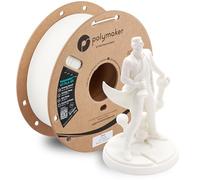 Polymaker HT-PLA-GF Filament 1.75mm White, High Temp PLA for 3D Printing, Heat Resistant to 150°C, Easy to Print, Easy to Anneal, Works with Most FDM Printers, 1kg Spool