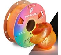 Polymaker Panchroma Gradient PLA Translucent Orange and Yellow 3D Printing Filament 1.75mm 1KG, Premium Gradient PLA, Easy to Print, AMS Compatible, Perfect for Lamp Shades, Vases, Ornaments
