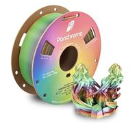 Polymaker Panchroma Gradient Silk Rainbow PLA 3D Printing Filament 1.75mm 1kg, Smooth Color Transitions, Shiny Silk Finish, High Speed Printing, Ideal for Home Décor, Toys, Cosplay, Miniatures & Gifts