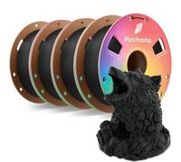 Polymaker Panchroma Matte PLA 3D Printer Filament Bundle 4kg,Charcoal Black