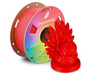 Polymaker Panchroma Matte PLA Filament, Matte Lava Red 1.75mm 1kg 3D Printing Filament, Formerly Polyterra Matte 3D Printer PLA Filament, Fit Most FDM 3D Printers, 1kg Spool (2.2lbs)