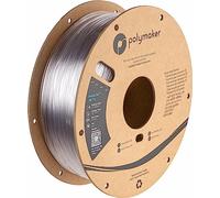 Polymaker PB01011 PolyLite Filament PETG hitzebeständig, Hohe Zugfestigkeit 1.75mm 1000g Transparen
