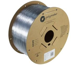 Polymaker PC Filament 1.75mm, Clear Polycarbonate Filament 1.75mm 3kg Cardboard Spool - PolyLite PC Filament Transparent, Strong & Tough & Heat Resistant 3D Printer Polycarbonate Filament 1.75