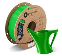 Polymaker PETG Filament 1.75mm Green 1KG, High Speed, 2.2 Lbs | Up to 300mm/s, Easy to Print, High Strength, Excellent Layer Adhesion, Warp Free, 3D Printer Filament with Most 3D Printers