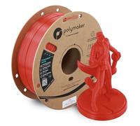 Polymaker PETG Red 3D Printer Filament 1.75mm 1KG, High Flow & High Strength, Fast Printing up to 300mm/s, Excellent Layer Adhesion, Warp Free, Ideal for Prototypes & Functional Parts