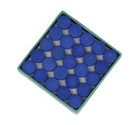 PolyMath 50pcs Billiard Pool Cue Tips, 9/10/11/12/13mm Pool Stick Tips Pool Cue Tips Replacement Kit Billiard Cue Tips with Storage Box for Pool Cues and Snooker, Blue/Grey