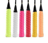 PolyMath Badmintun Grip Tape Racket Grip,6 Pack Racket Grip Anti Slip Super Absorbent Badminton/Tennis Racket Grip Squash Racket Grip Tape, Self-adhesive Racket Grip Tape